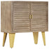 Rustika Rowe -  Sideboard 80x35x80 cm Solid Mango Wood and Cast Iron